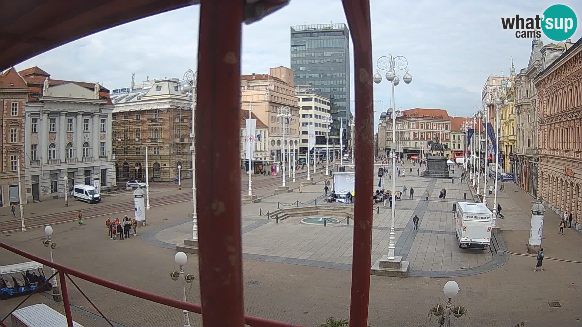 Zagreb web kamera trg Bana Jelačića