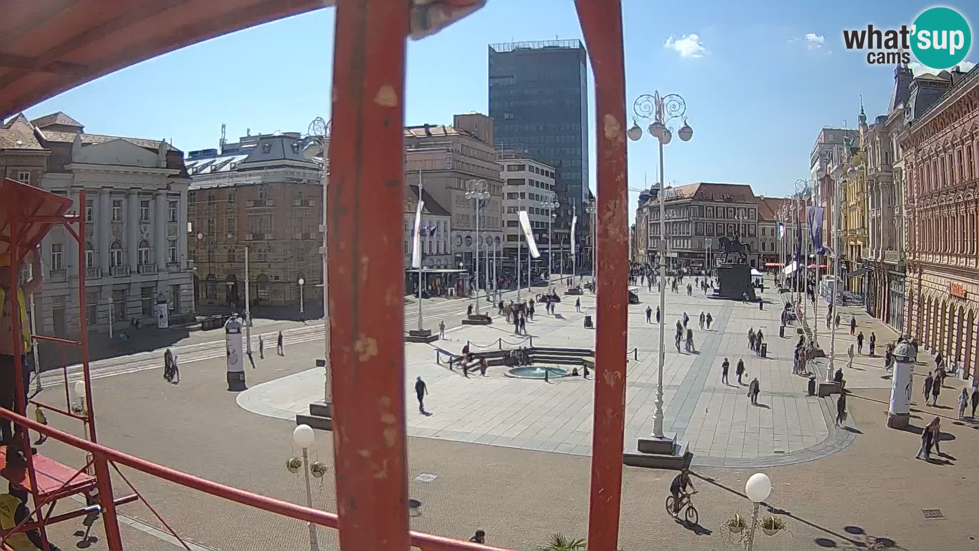 Zagreb camera en vivo plaza Bana Jelačić