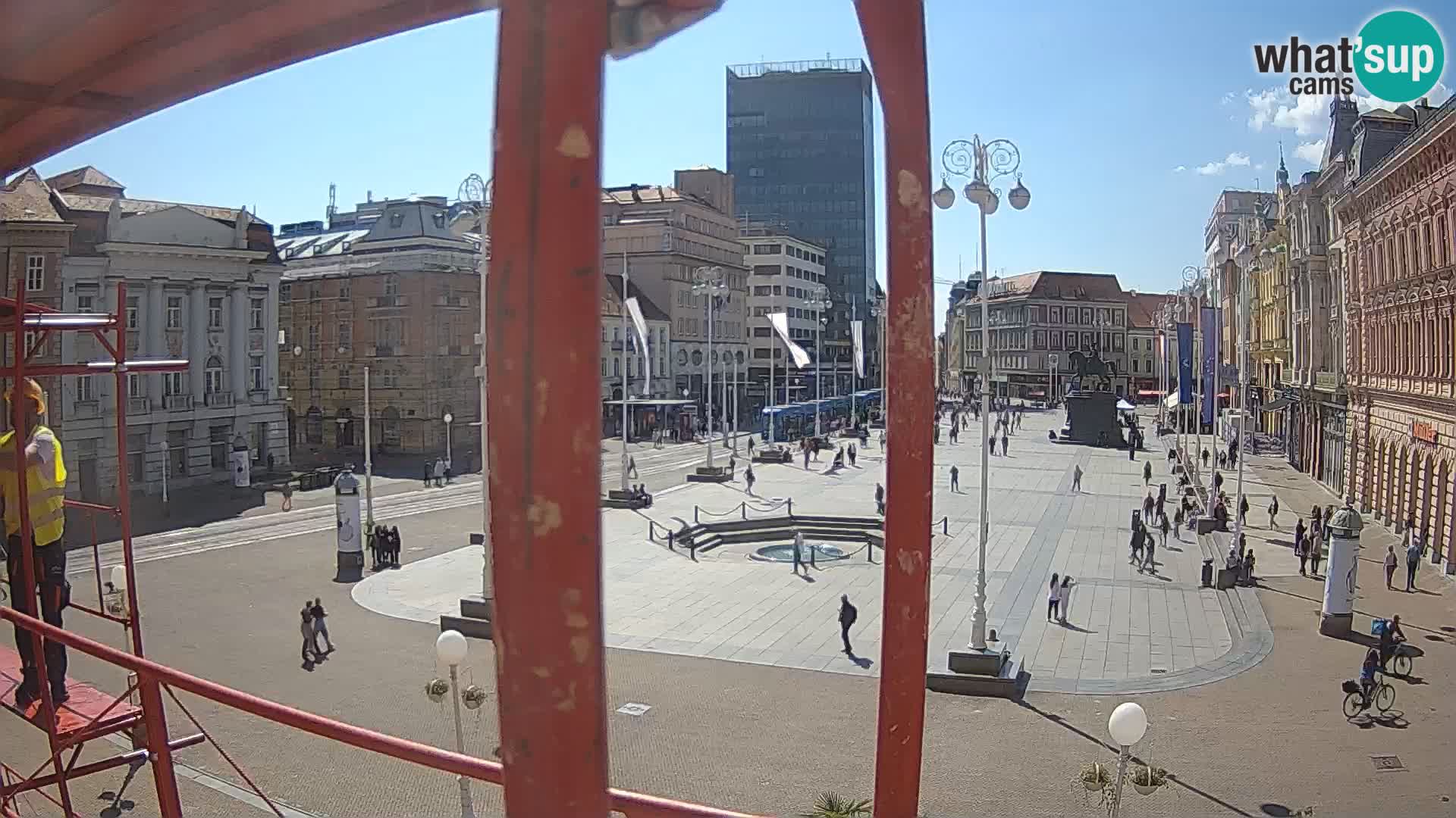Zagreb camera en vivo plaza Bana Jelačić