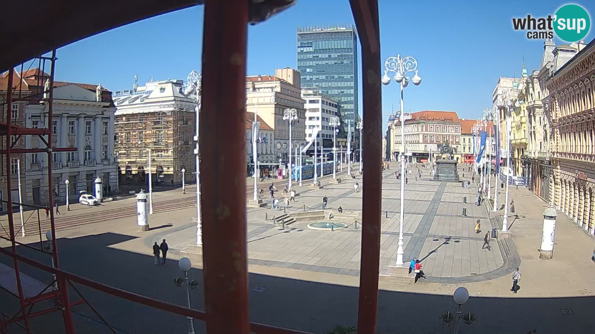 Zagreb camera en vivo plaza Bana Jelačić