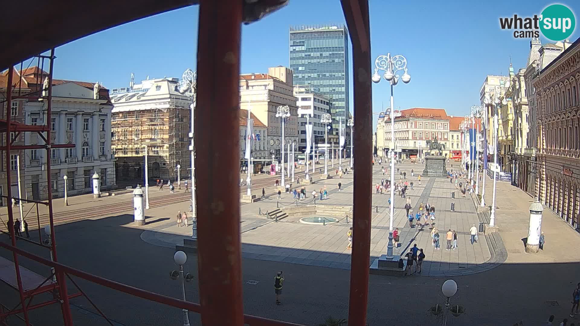 Zagreb web kamera trg Bana Jelačića