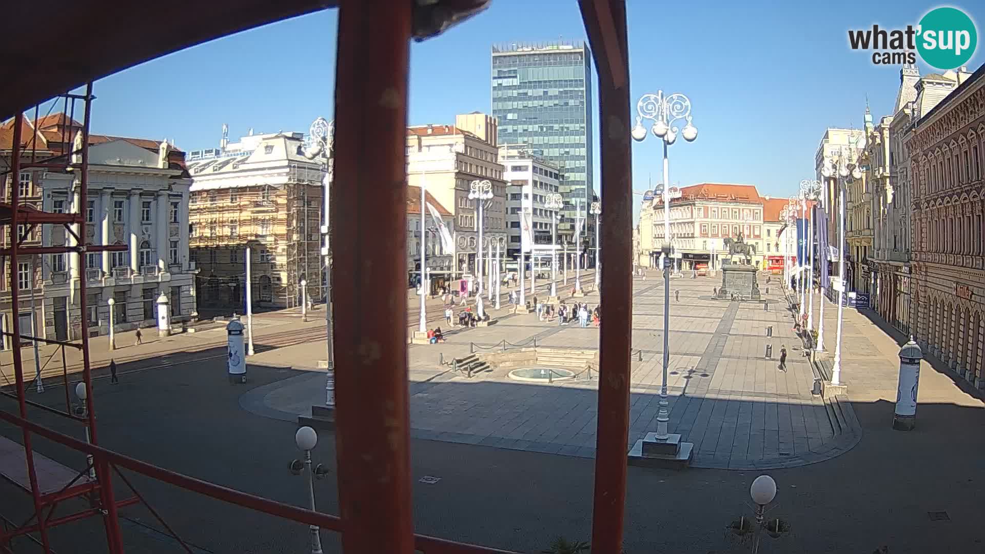 Zagreb Live Webcam Platz Bana Jelačić