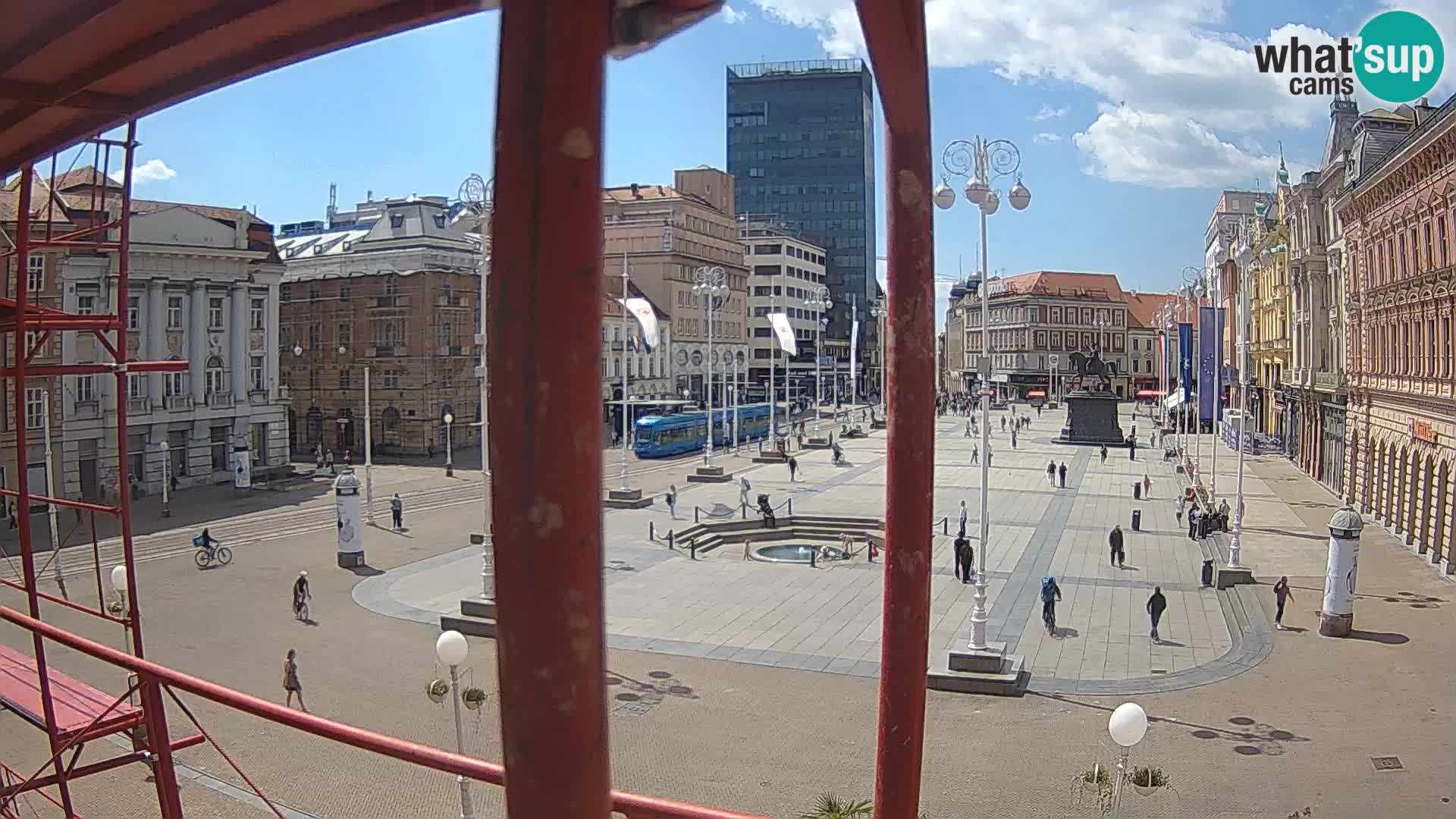 Zagreb camera en vivo plaza Bana Jelačić