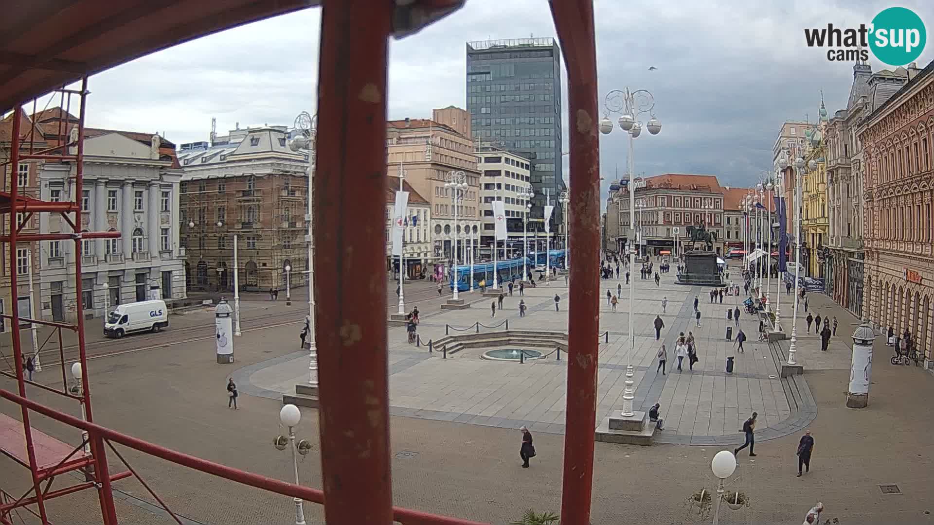 Zagreb camera en vivo plaza Bana Jelačić