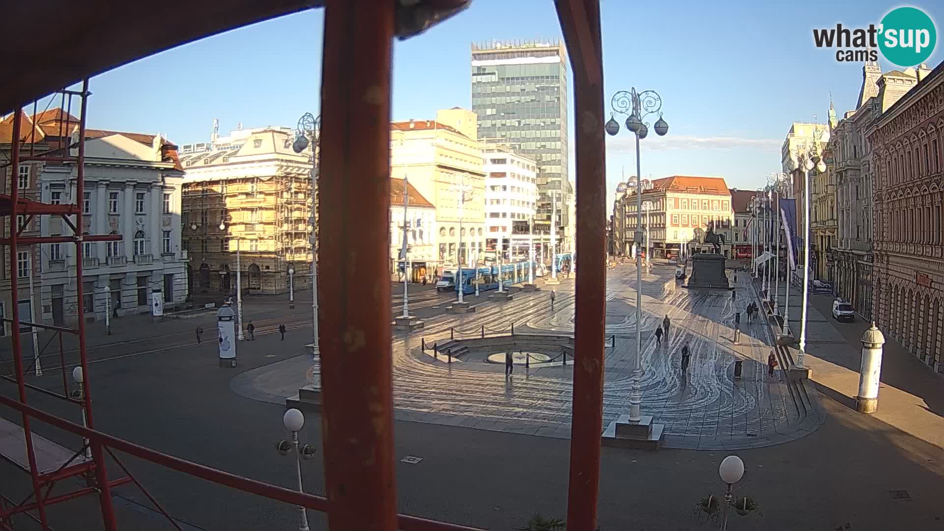 Zagreb web kamera trg Bana Jelačića