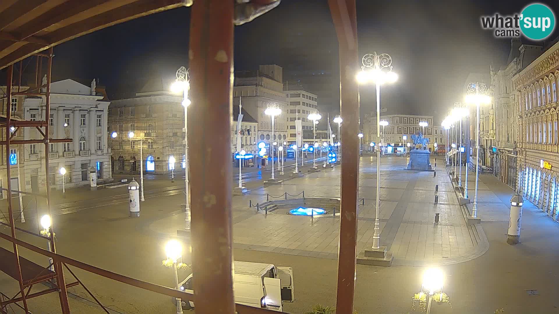 Zagreb web kamera trg Bana Jelačića