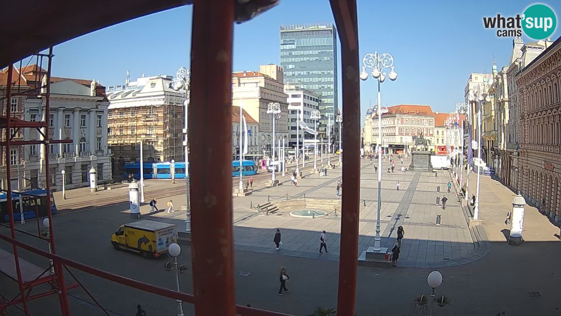 Zagreb Live Webcam Platz Bana Jelačić