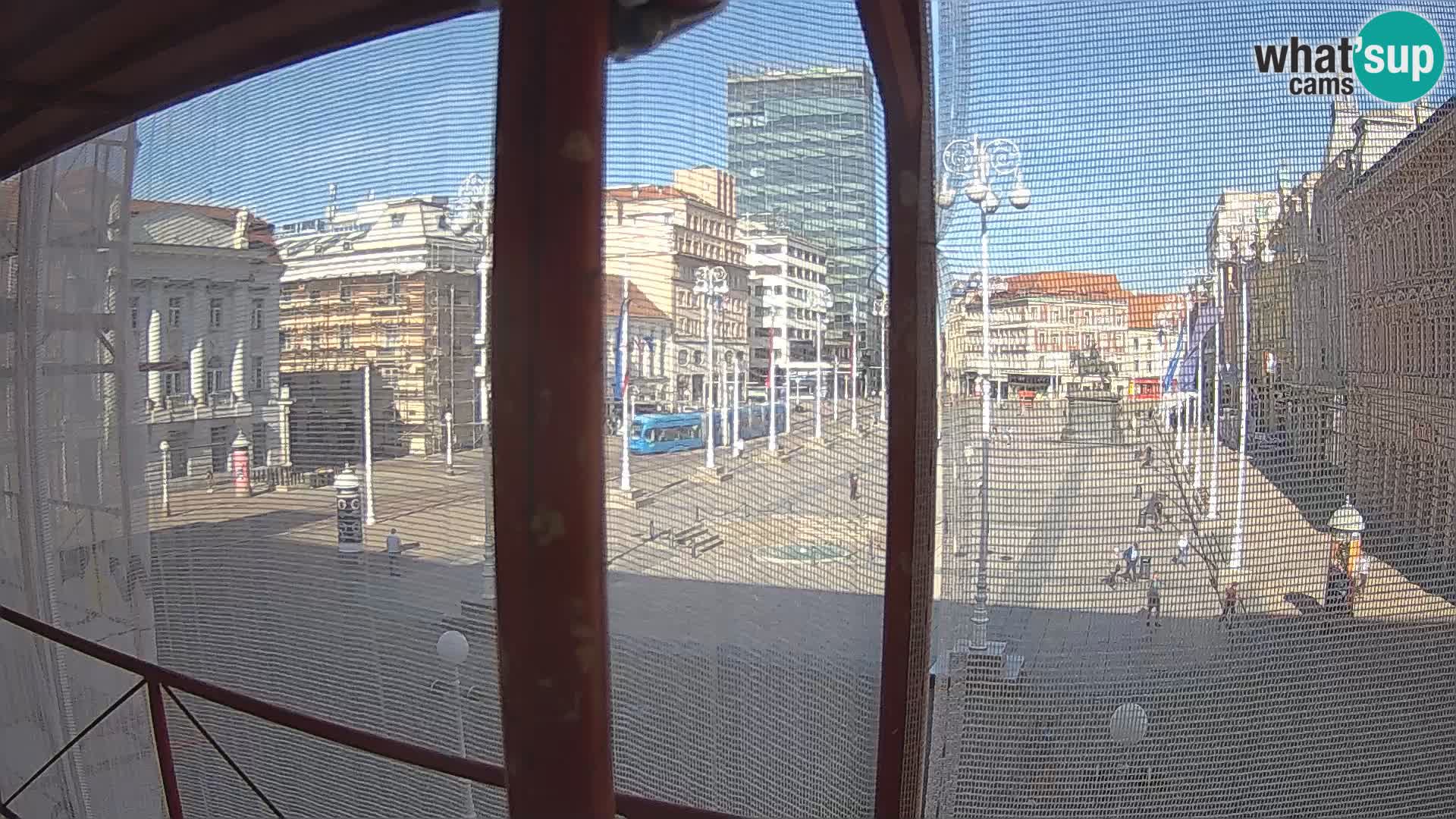 Zagreb web kamera trg Bana Jelačića