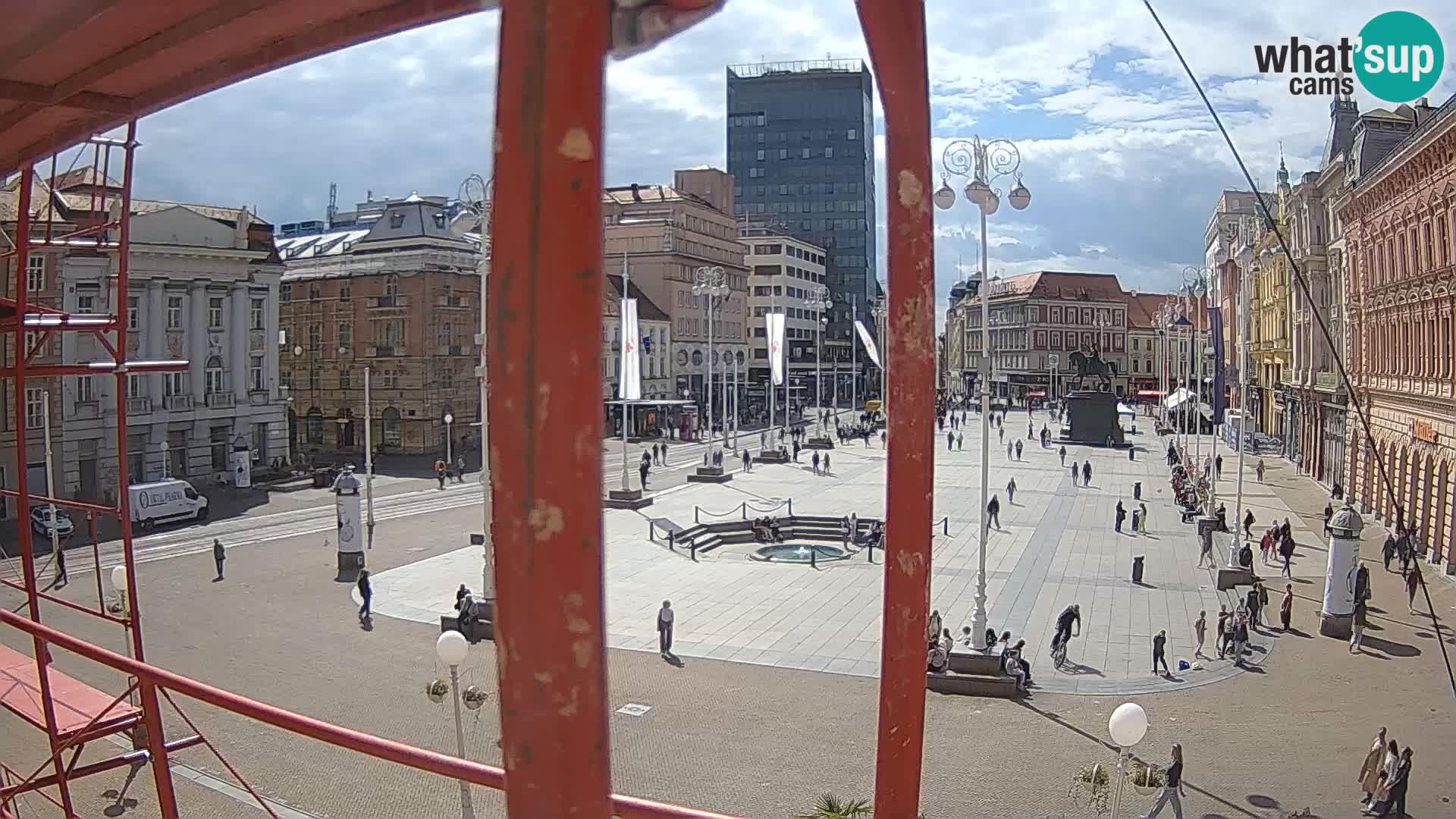 Zagabria Live Webcam piazza Bana Jelačić