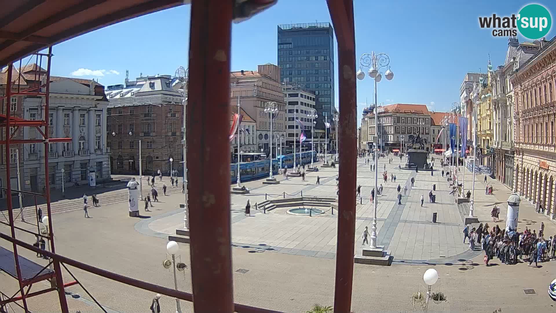 Zagreb web kamera trg Bana Jelačića