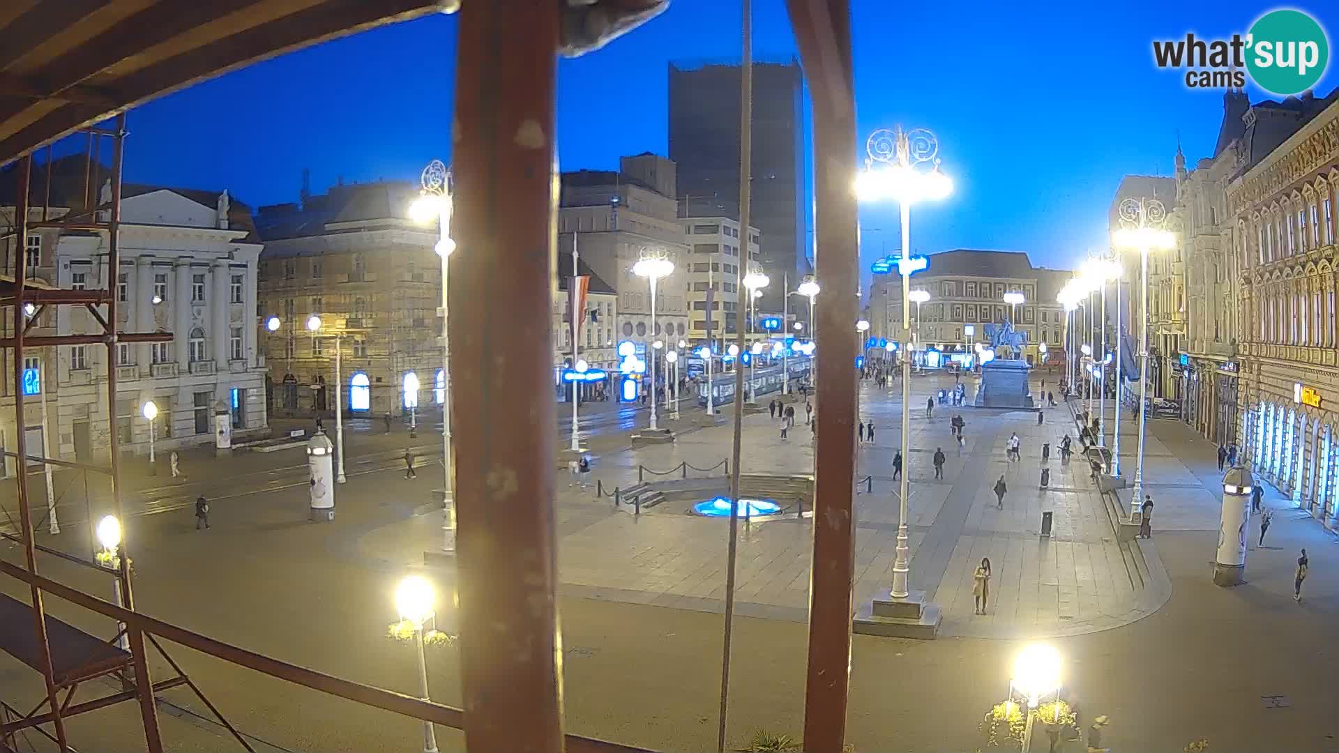 Zagreb camera en vivo plaza Bana Jelačić