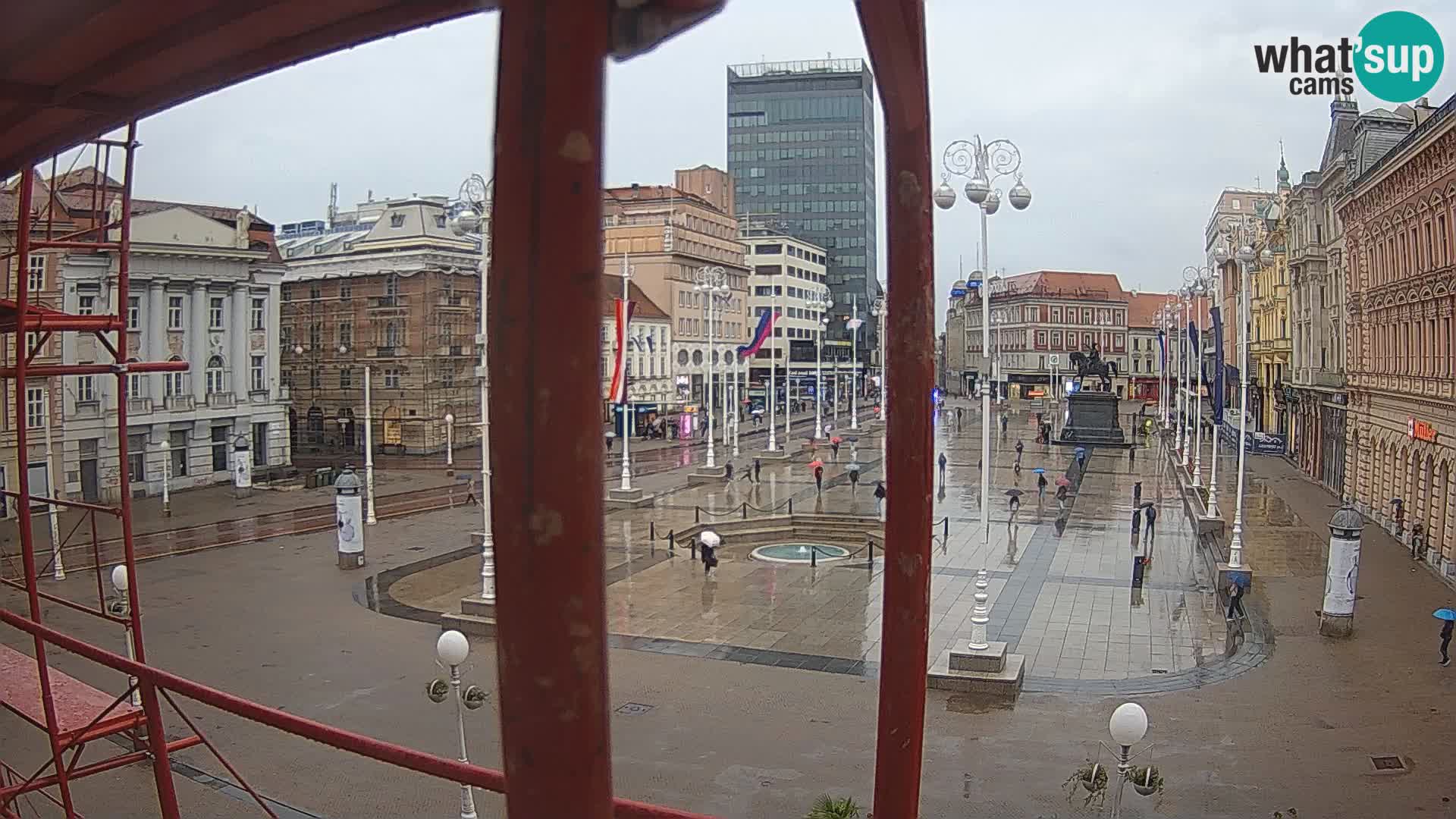 Zagreb camera en vivo plaza Bana Jelačić