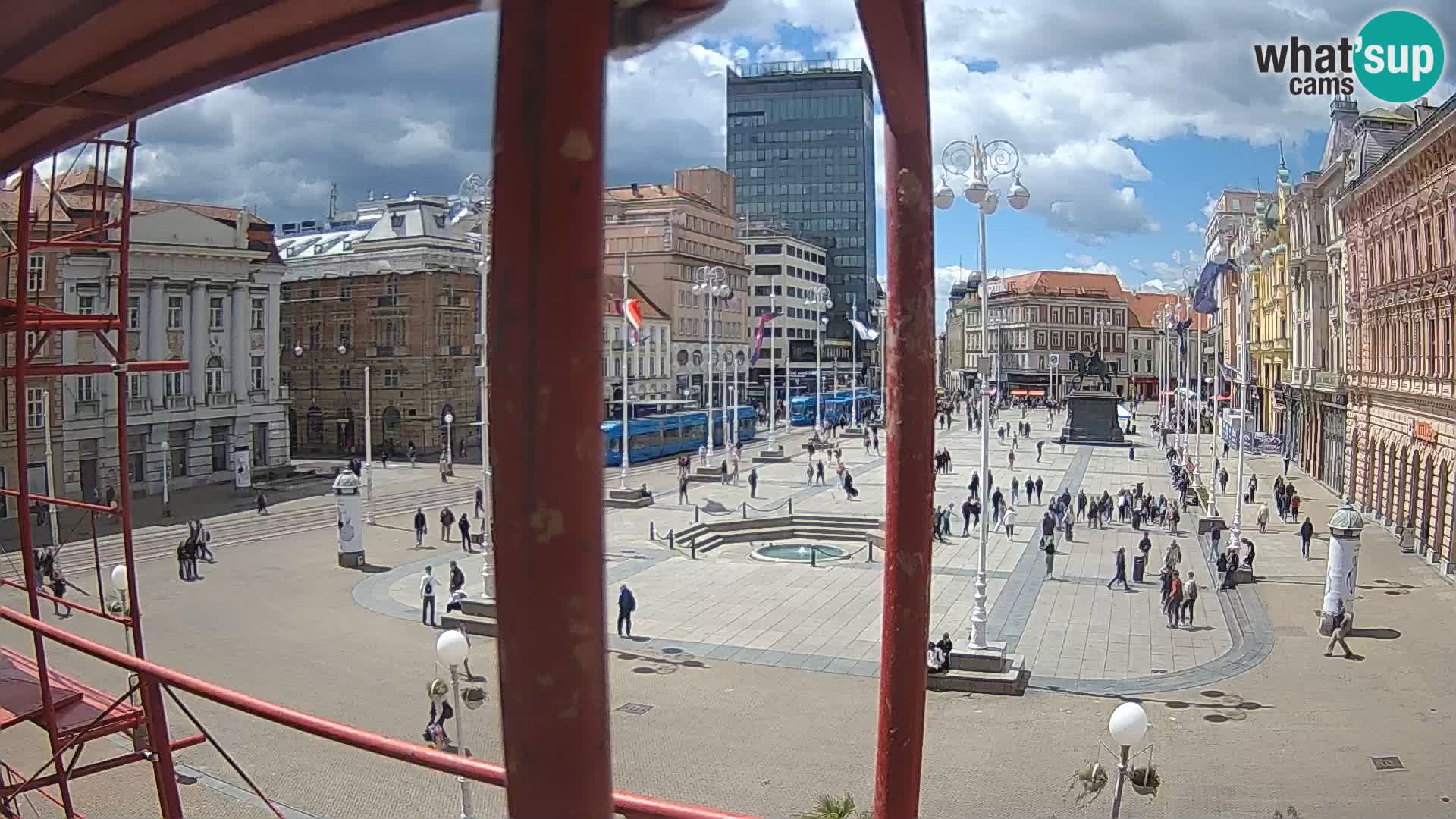 Zagabria Live Webcam piazza Bana Jelačić