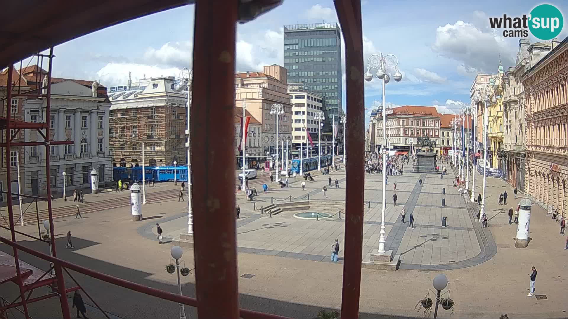 Zagreb web kamera trg Bana Jelačića