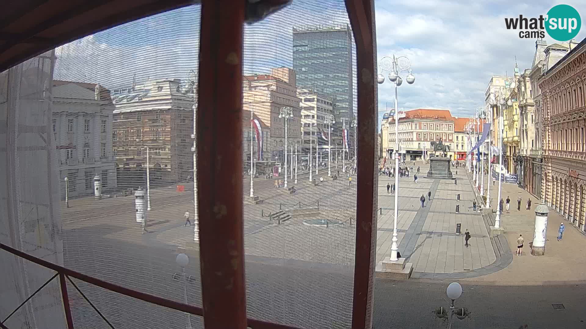 Zagabria Live Webcam piazza Bana Jelačić