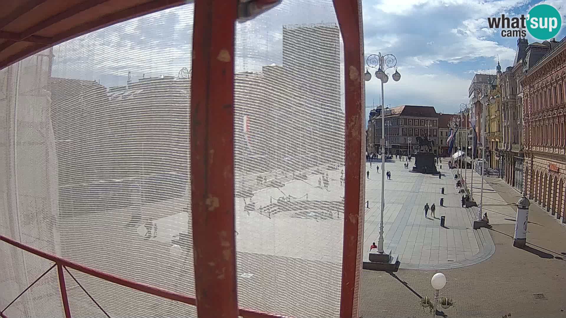 Zagreb camera en vivo plaza Bana Jelačić