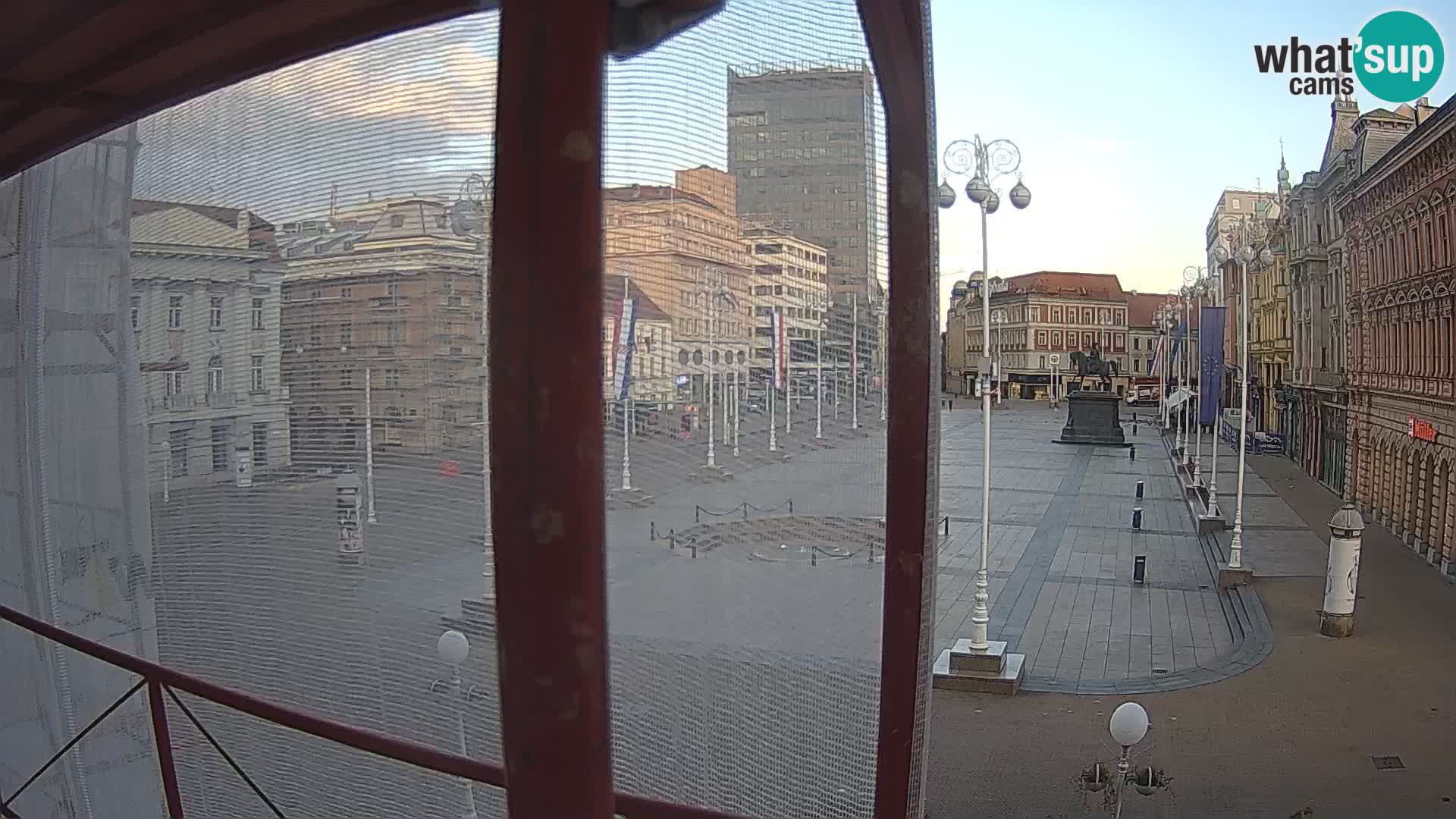Zagabria Live Webcam piazza Bana Jelačić