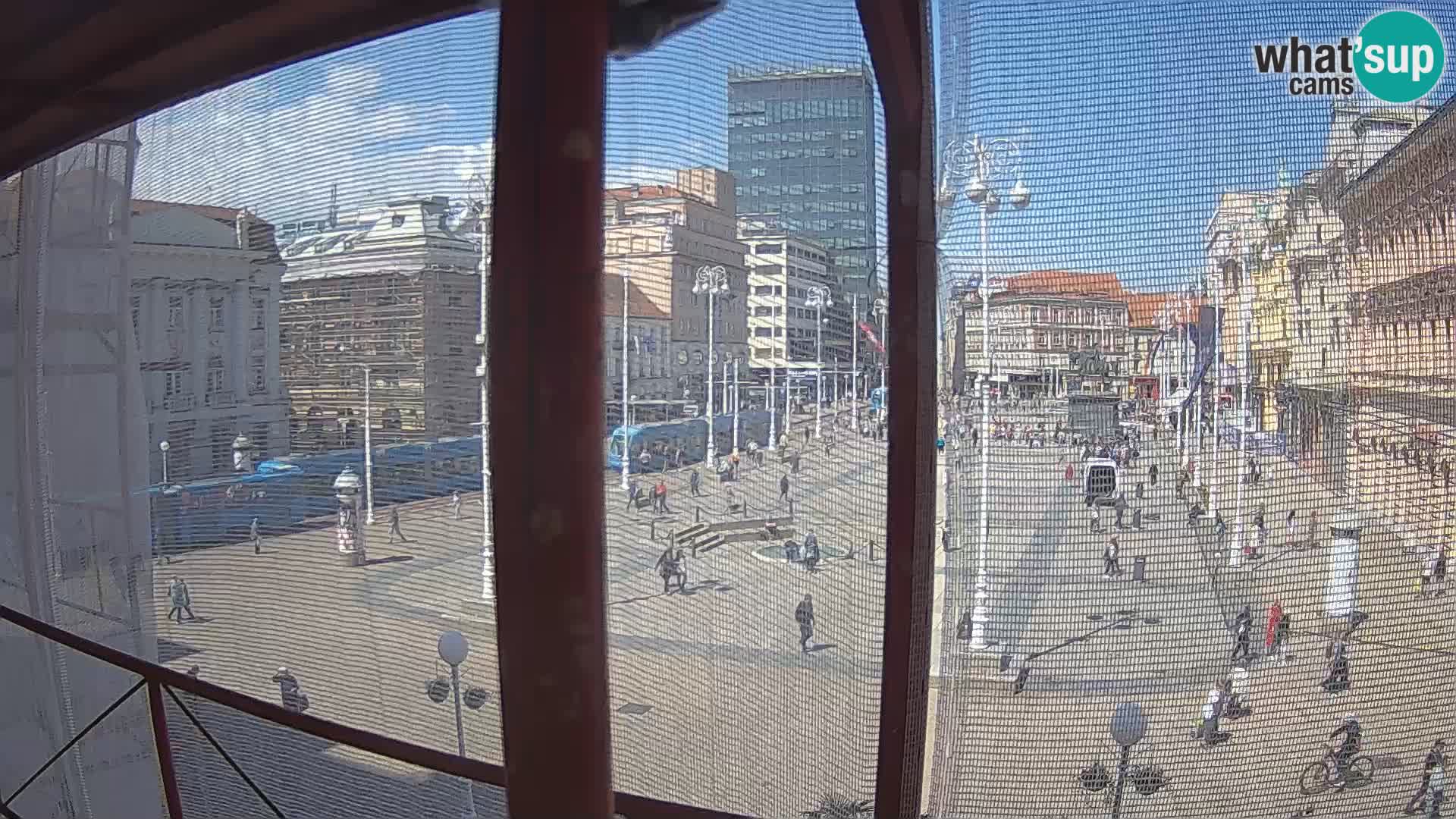 Zagabria Live Webcam piazza Bana Jelačić