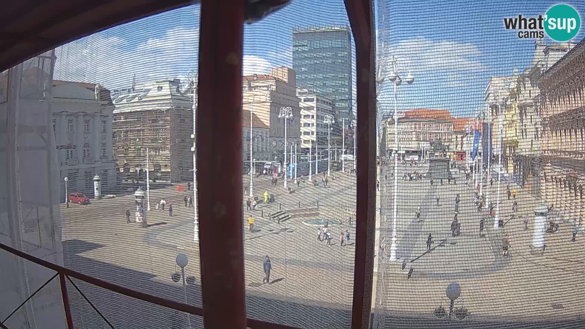 Zagreb Live Webcam Platz Bana Jelačić