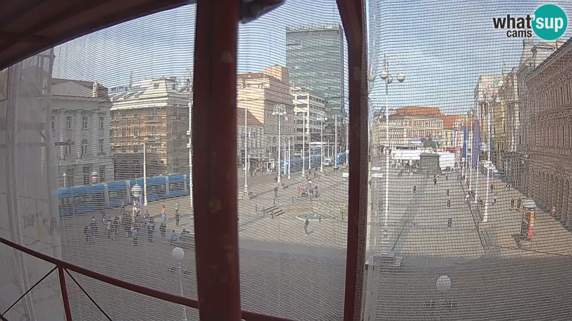 Zagreb camera en vivo plaza Bana Jelačić