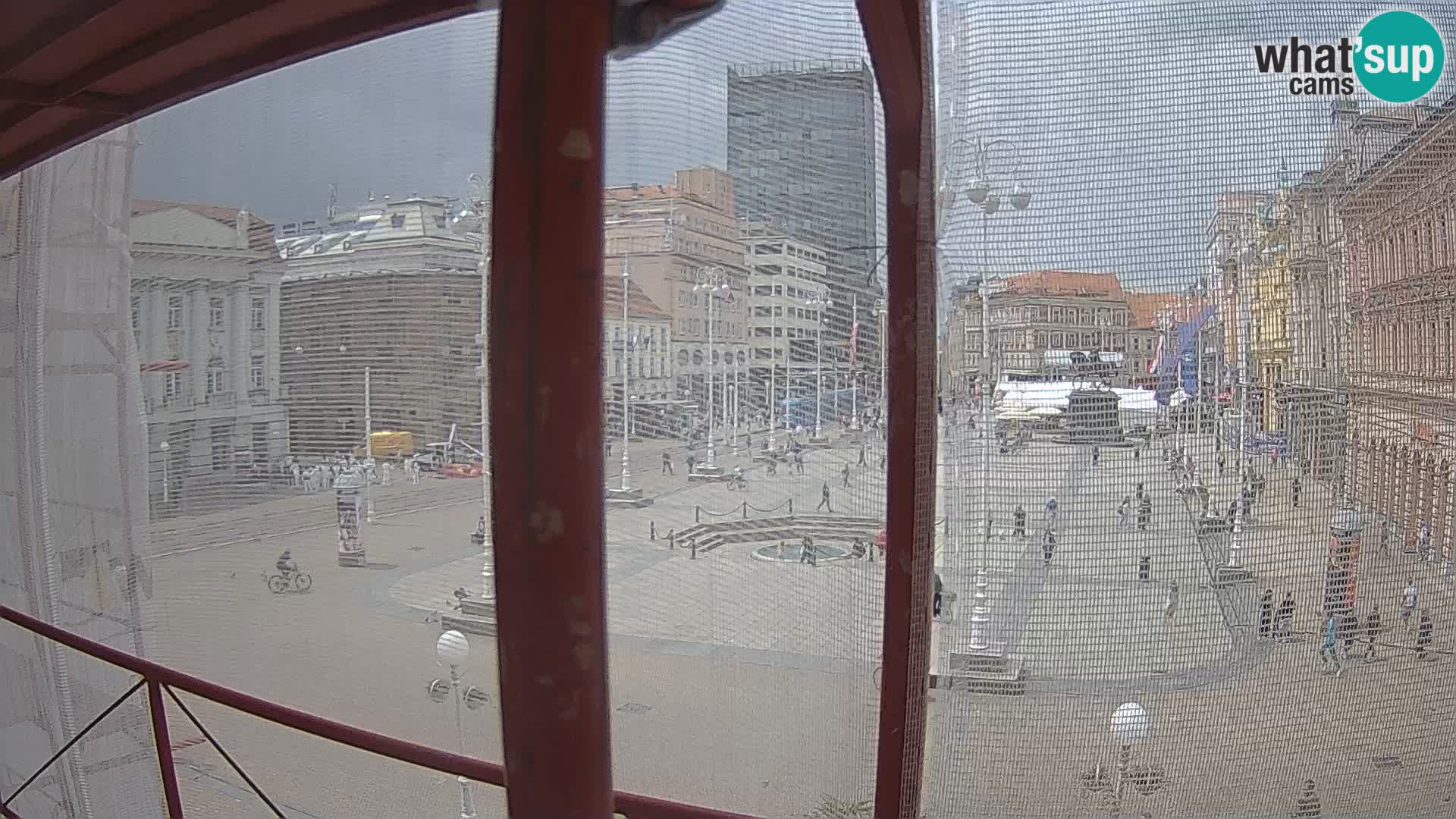 Zagreb camera en vivo plaza Bana Jelačić