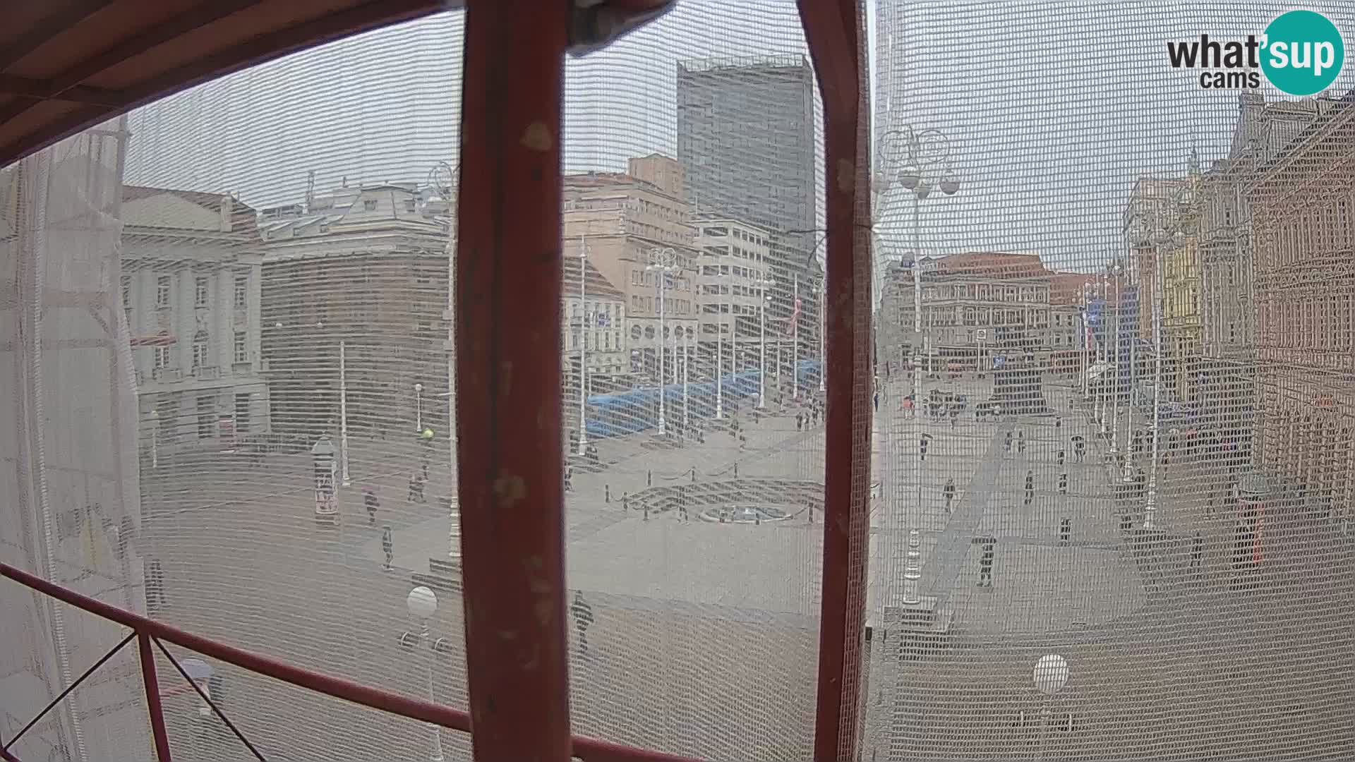 Zagreb camera en vivo plaza Bana Jelačić