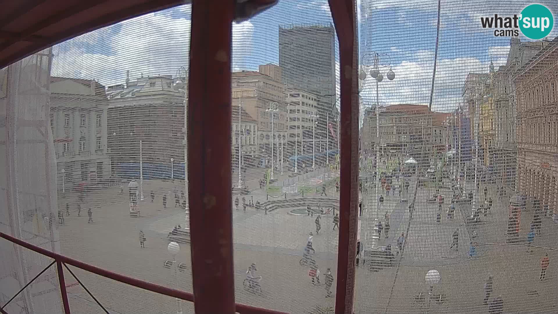 Zagreb camera en vivo plaza Bana Jelačić
