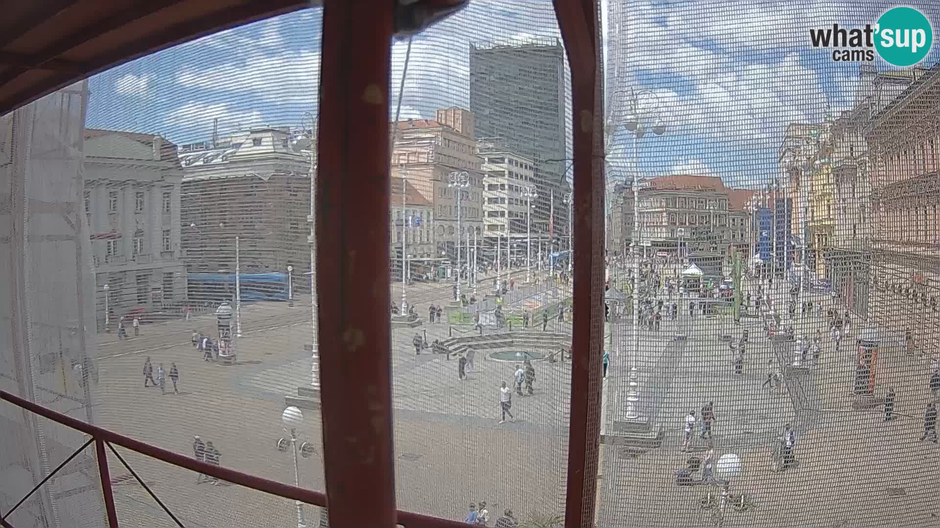 Zagreb camera en vivo plaza Bana Jelačić