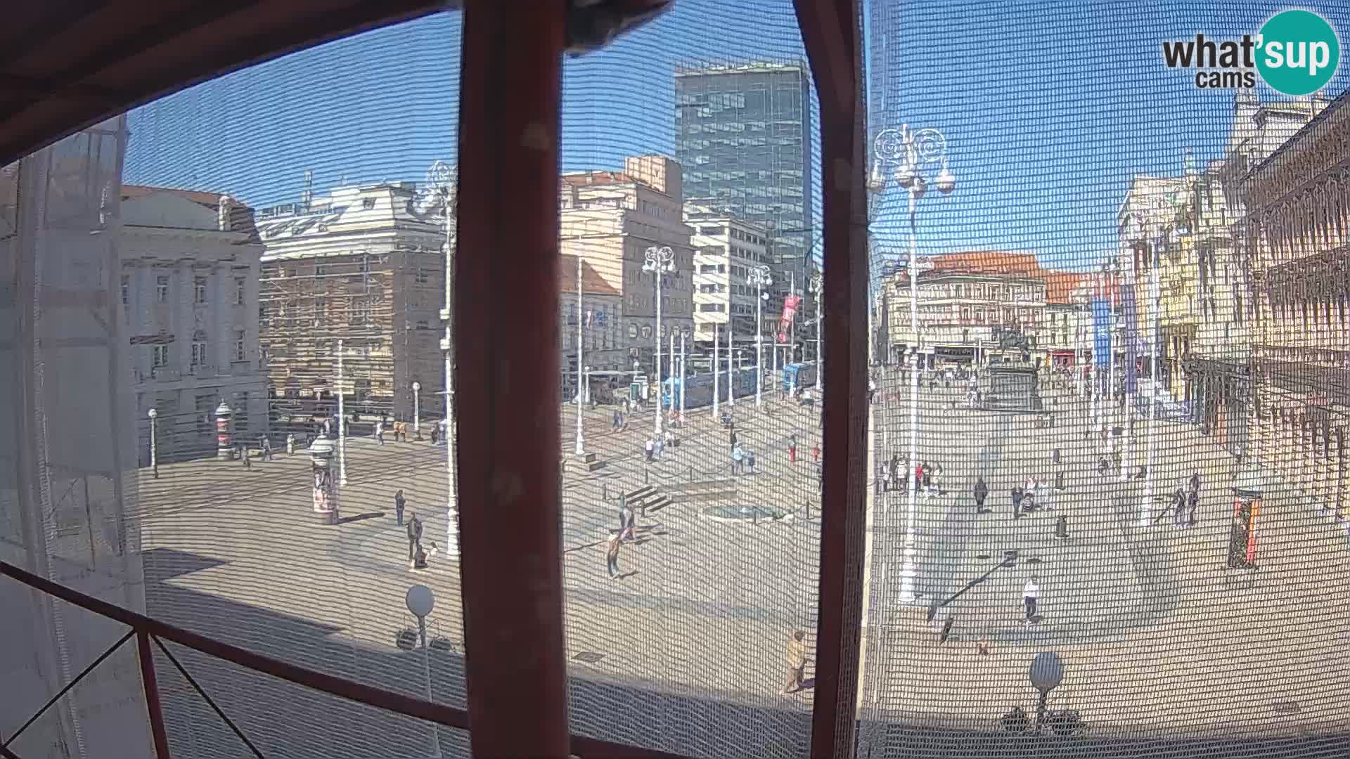 Zagreb web kamera trg Bana Jelačića