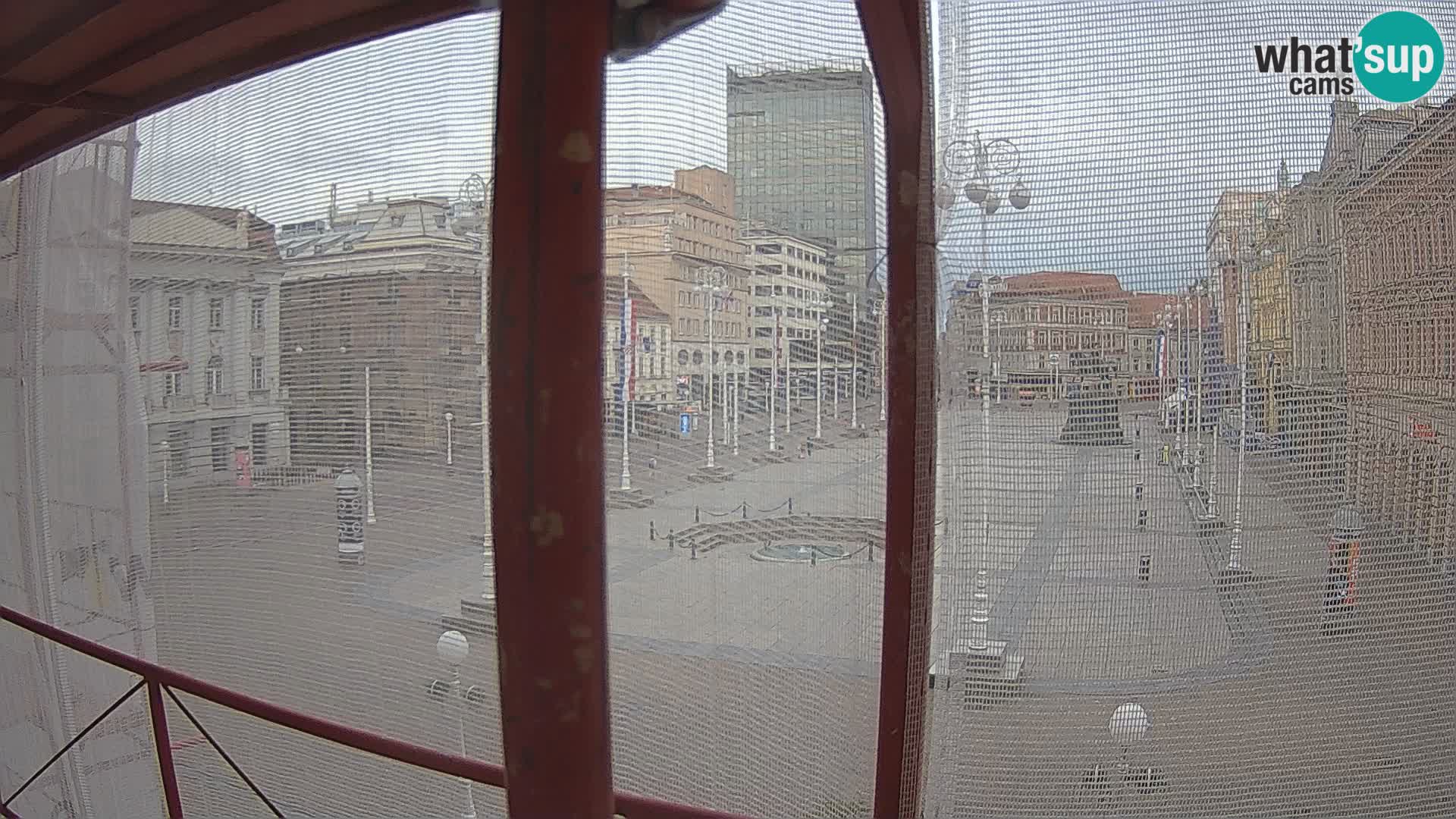 Zagreb web kamera trg Bana Jelačića