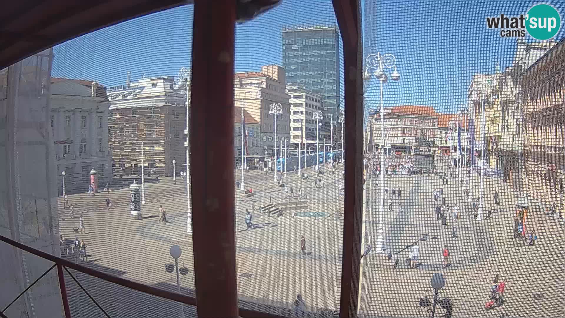 Zagreb Live Webcam Platz Bana Jelačić