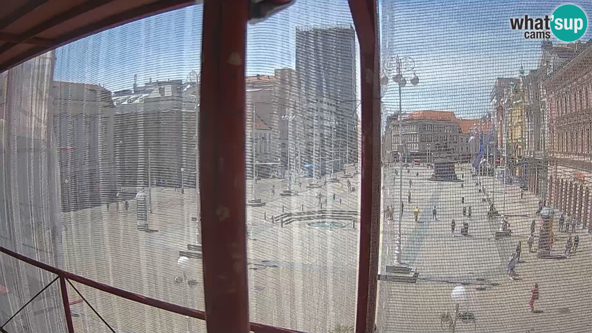 Zagreb camera en vivo plaza Bana Jelačić