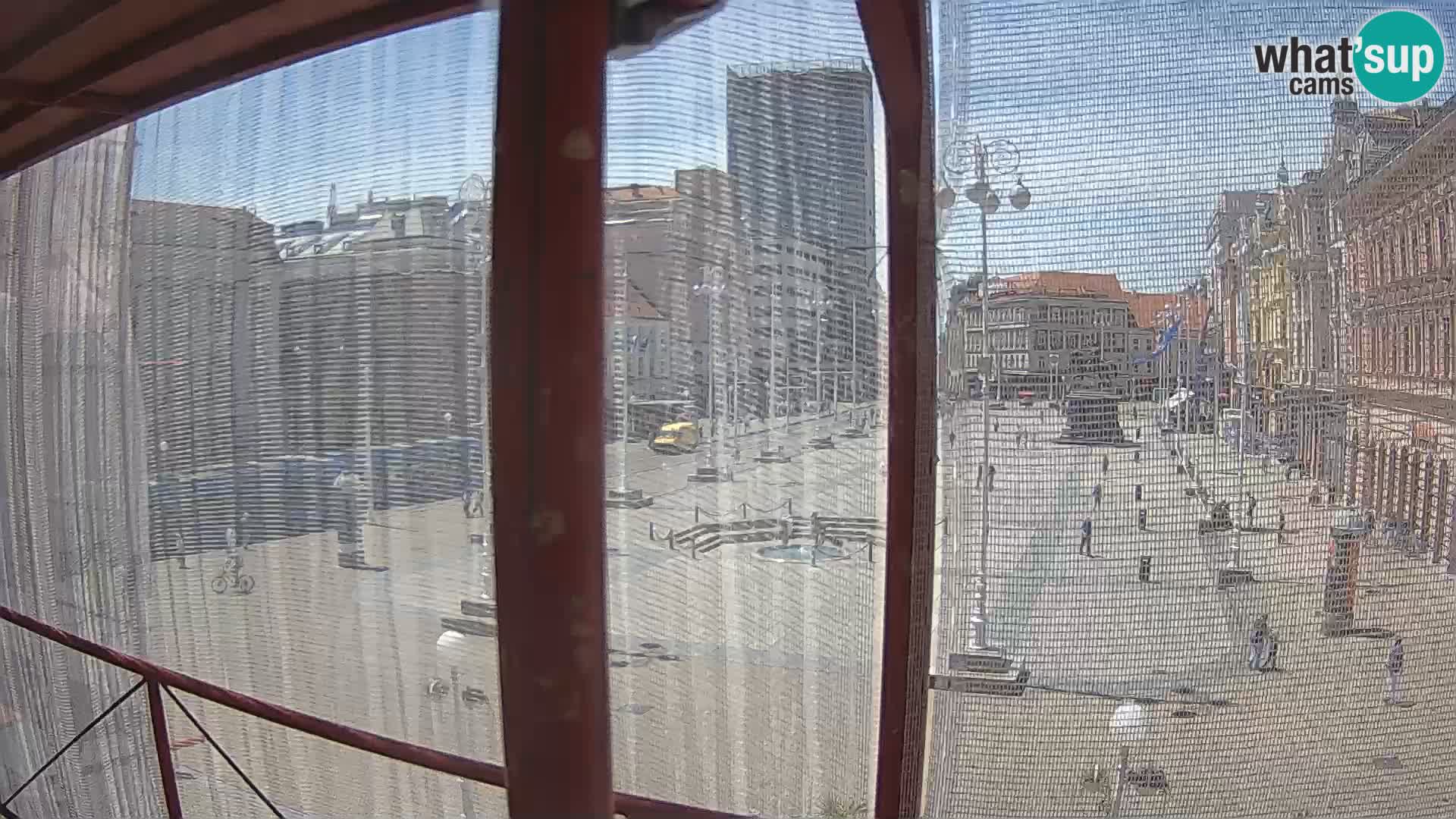 Zagreb camera en vivo plaza Bana Jelačić
