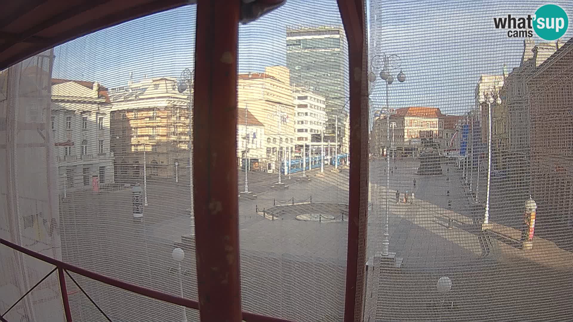 Zagreb web kamera trg Bana Jelačića