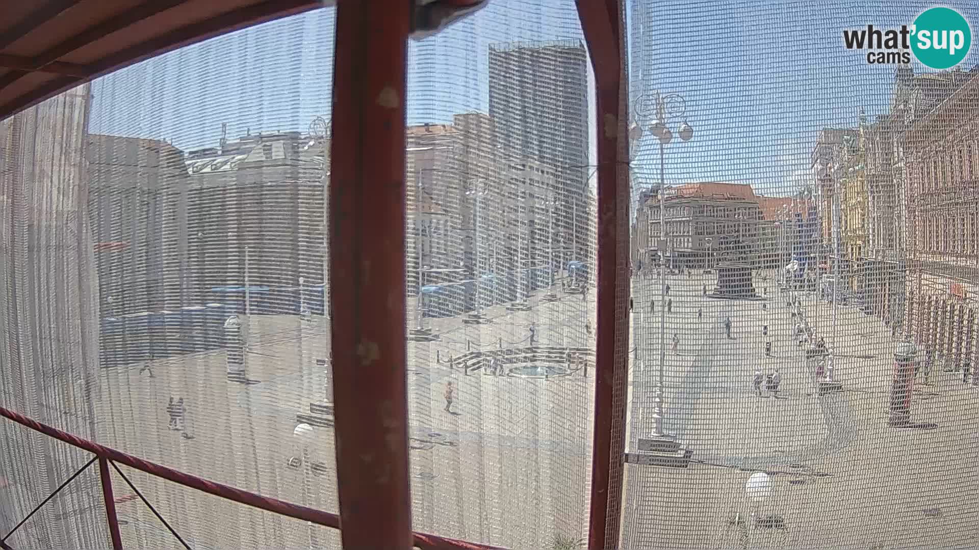 Zagreb camera en vivo plaza Bana Jelačić
