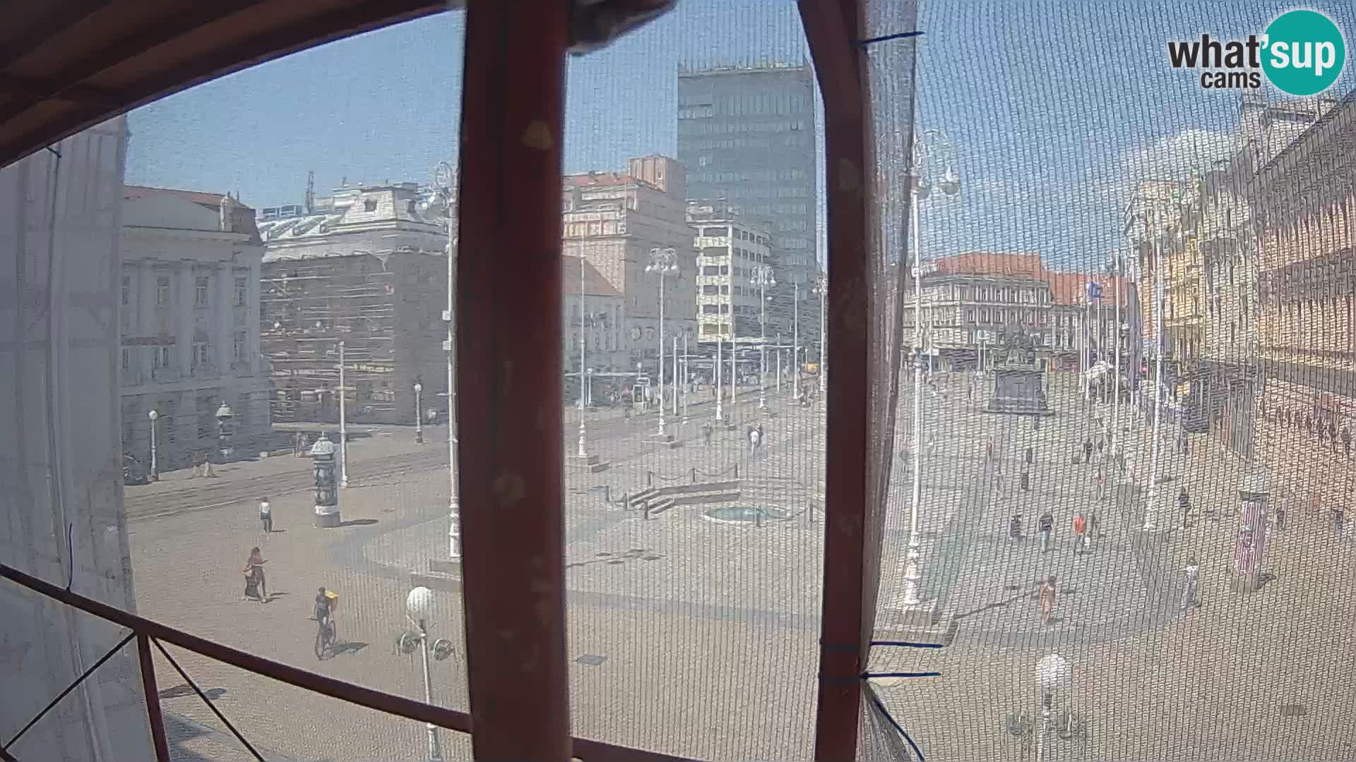 Zagreb camera en vivo plaza Bana Jelačić