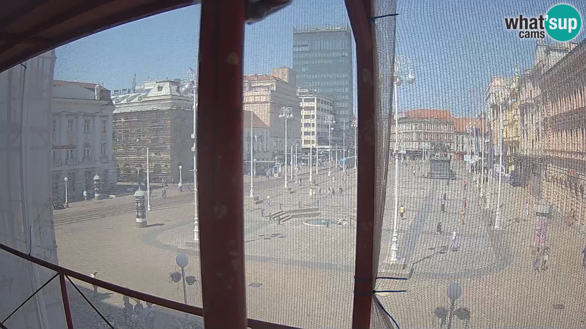 Zagreb web kamera trg Bana Jelačića