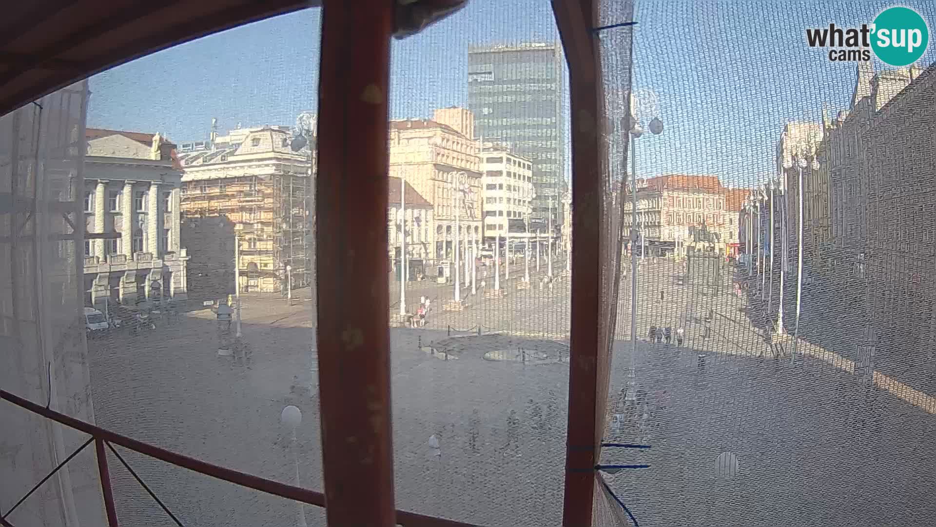 Zagreb web kamera trg Bana Jelačića
