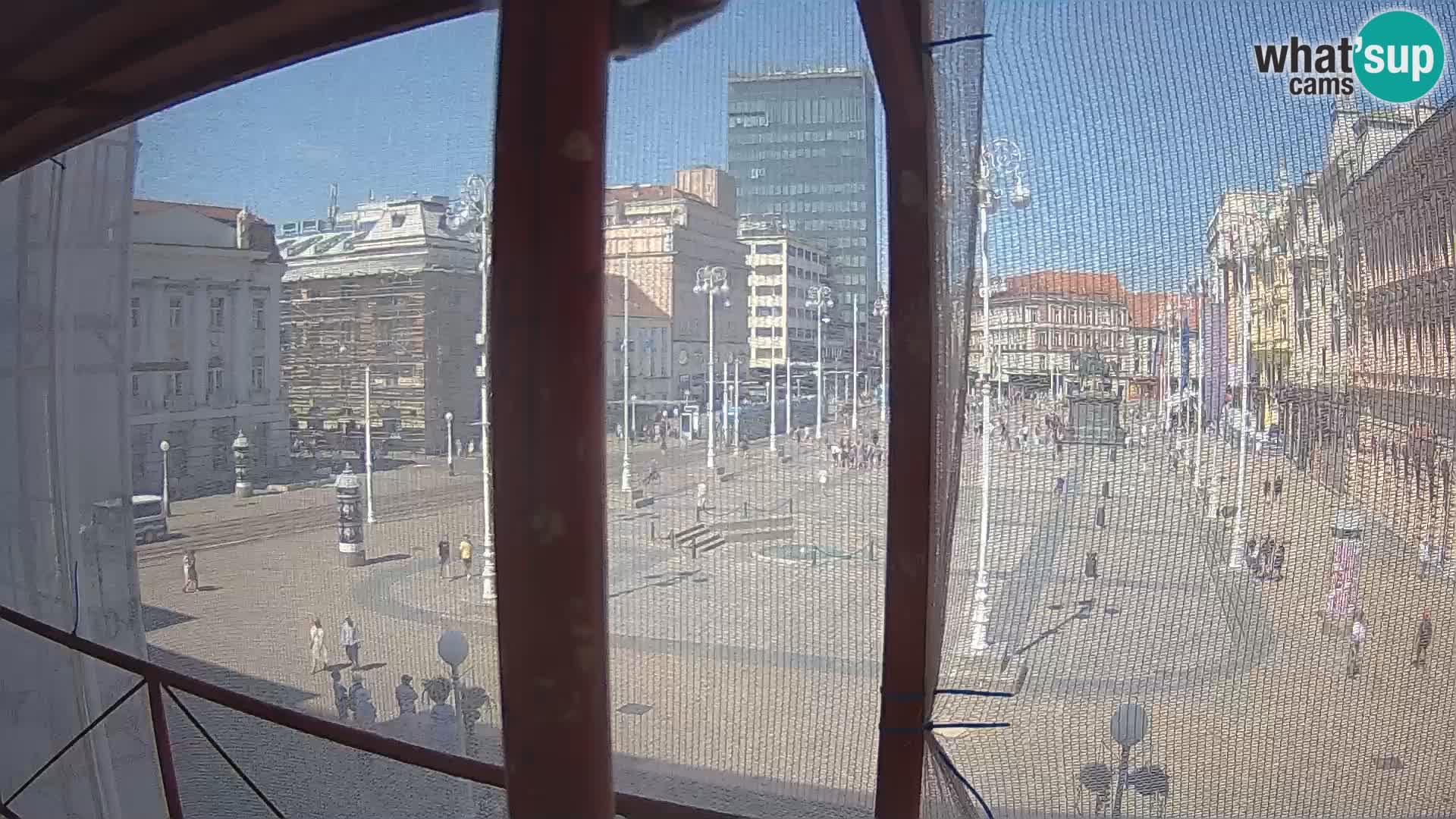 Zagreb web kamera trg Bana Jelačića
