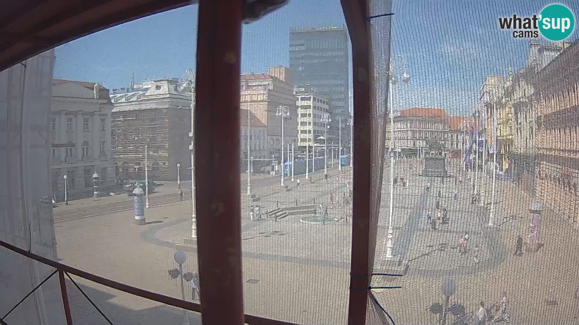 Zagreb web kamera trg Bana Jelačića