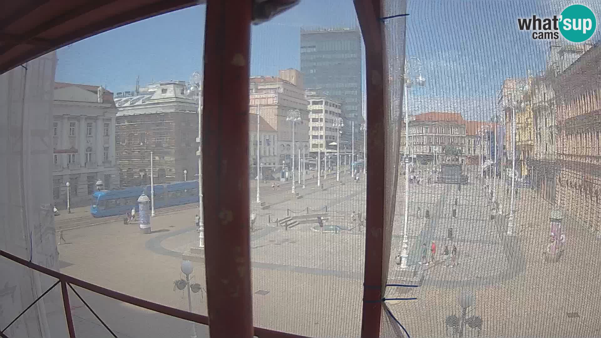 Zagreb web kamera trg Bana Jelačića
