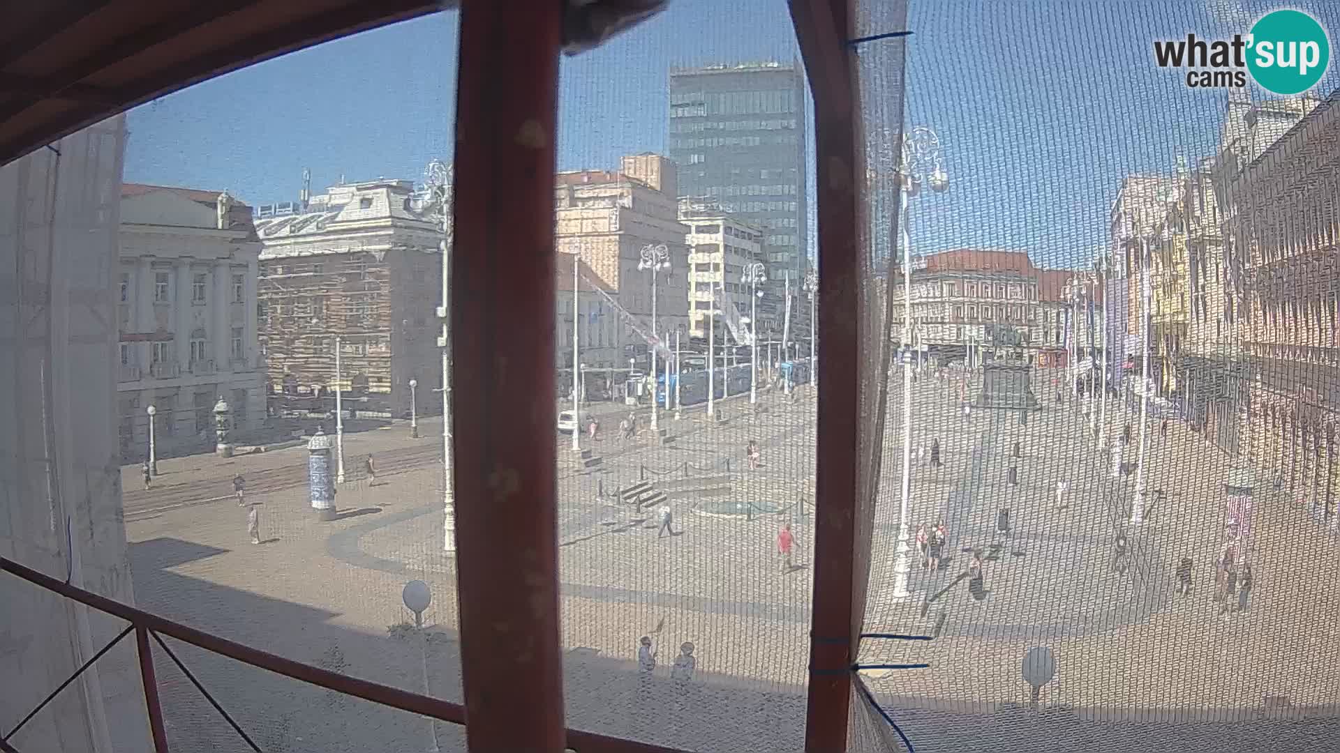 Zagreb camera en vivo plaza Bana Jelačić