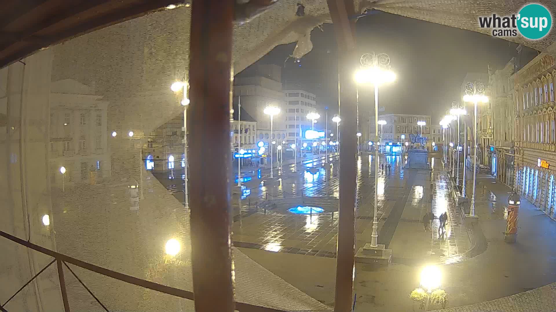 Zagreb web kamera trg Bana Jelačića