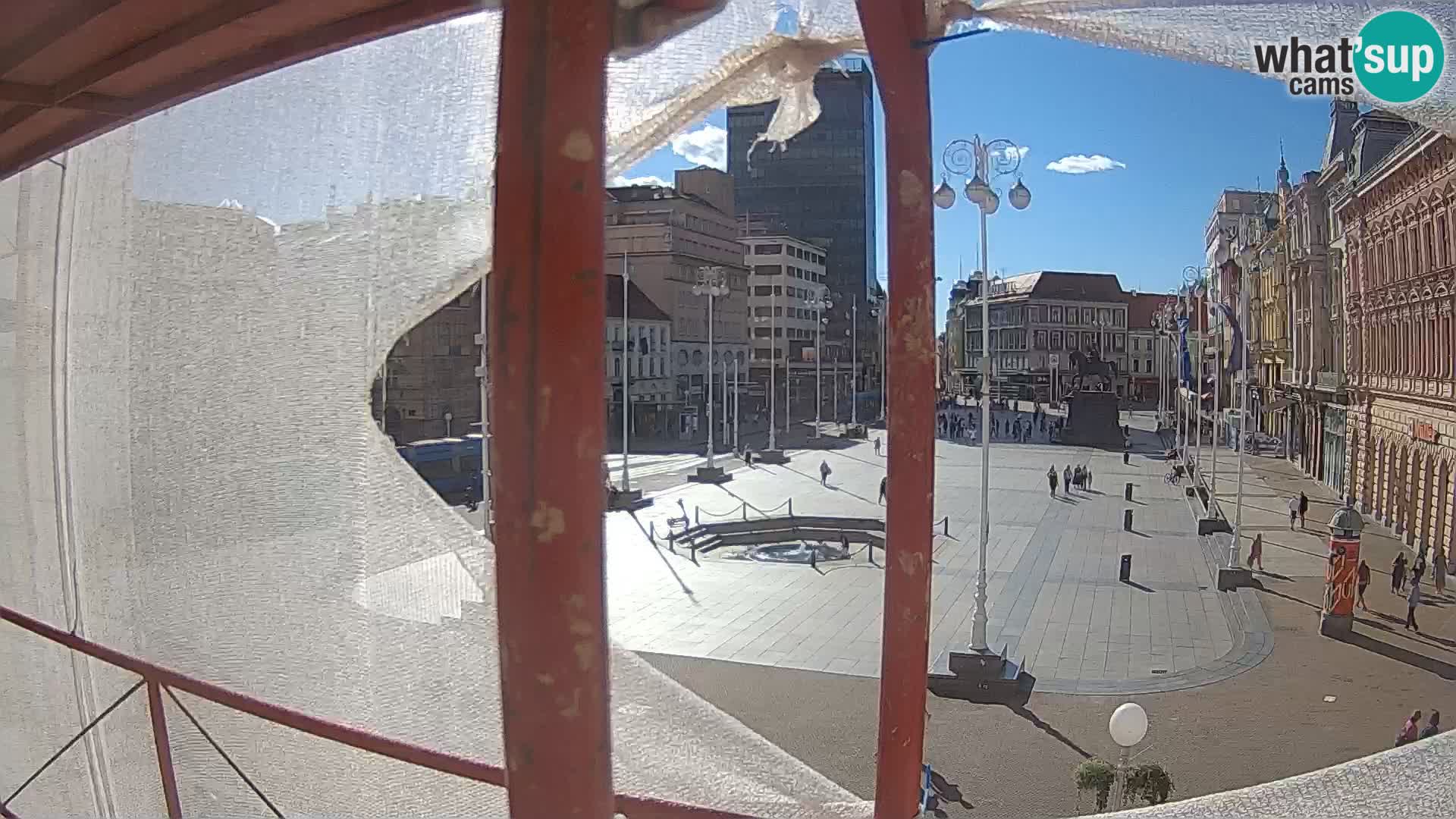 Zagreb camera en vivo plaza Bana Jelačić