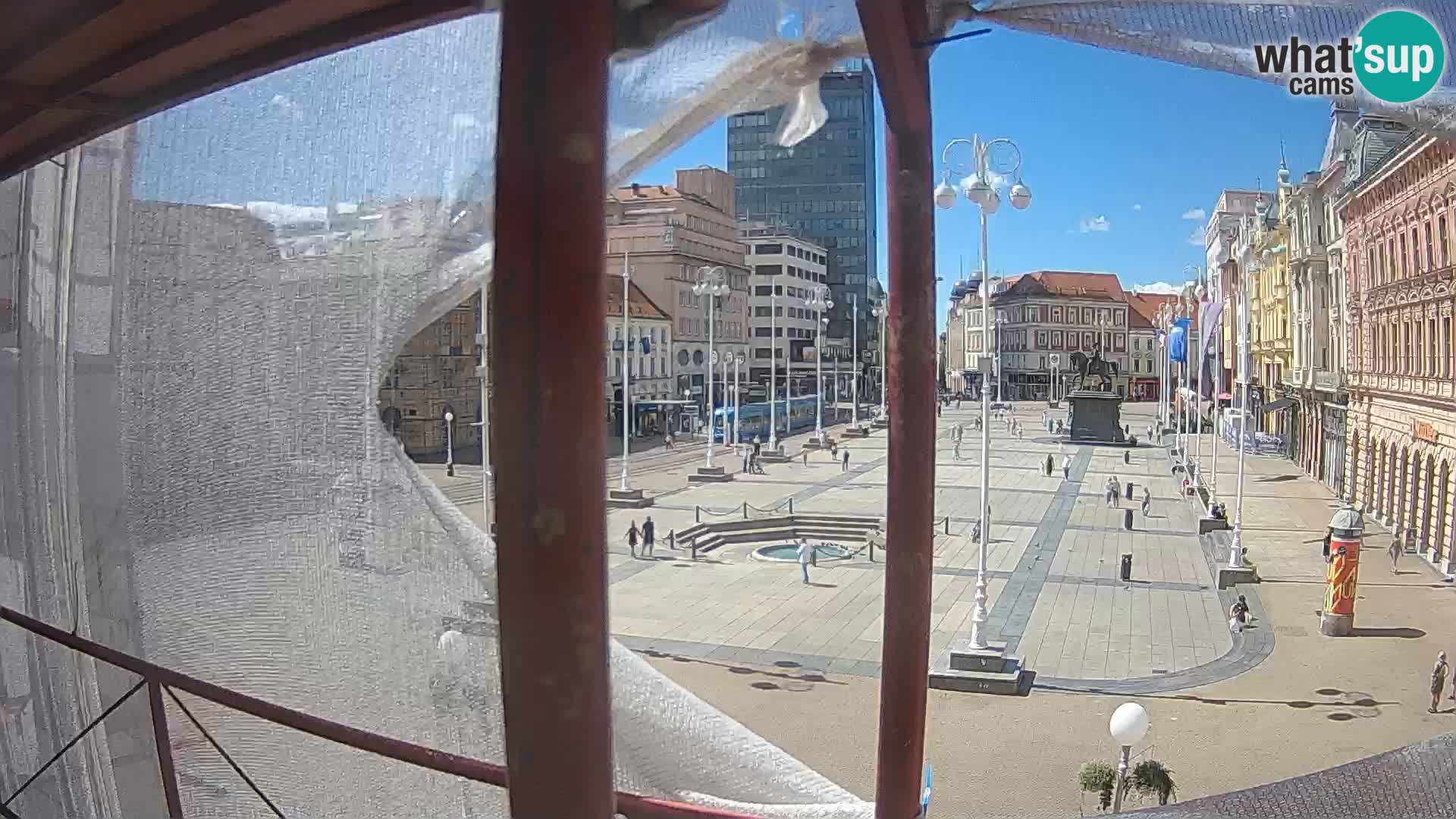 Zagreb camera en vivo plaza Bana Jelačić