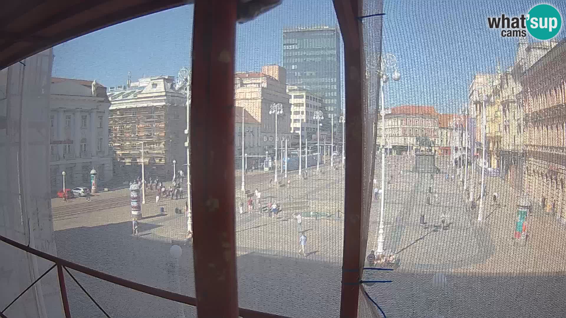 Zagreb web kamera trg Bana Jelačića