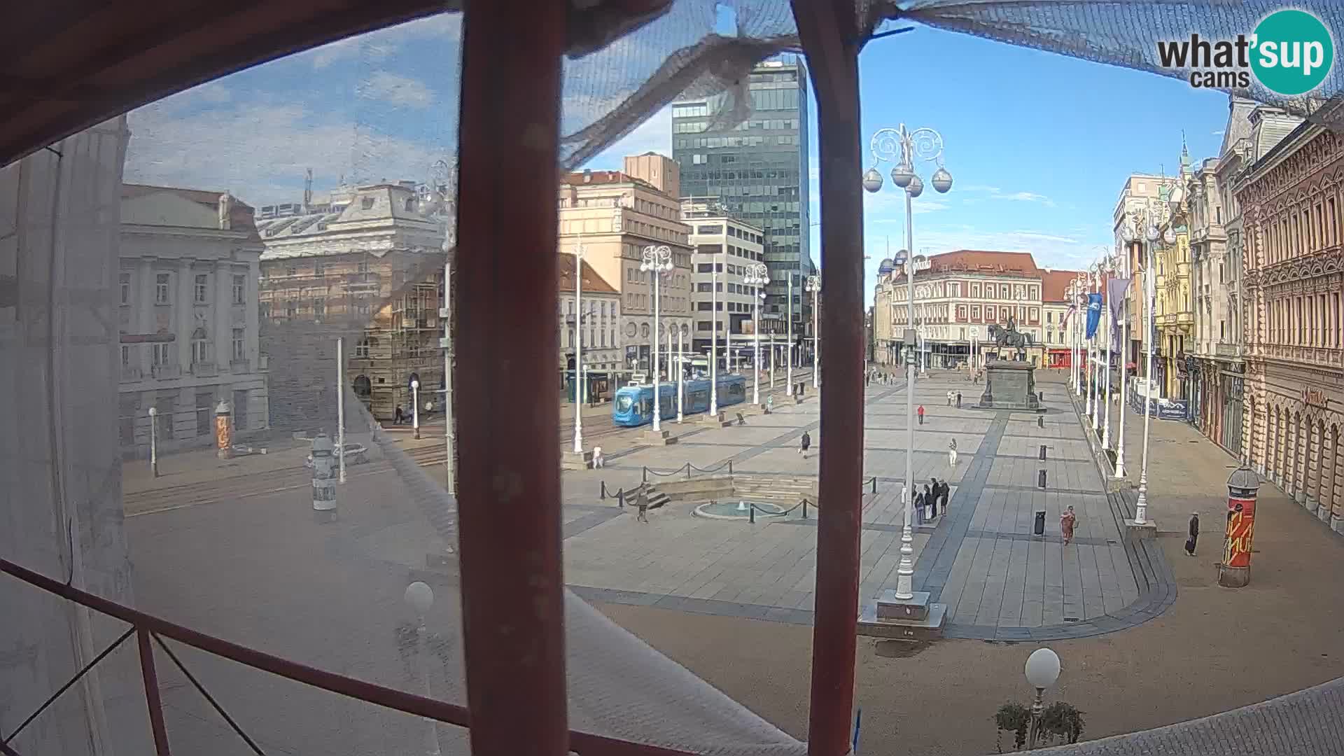 Zagreb web kamera trg Bana Jelačića