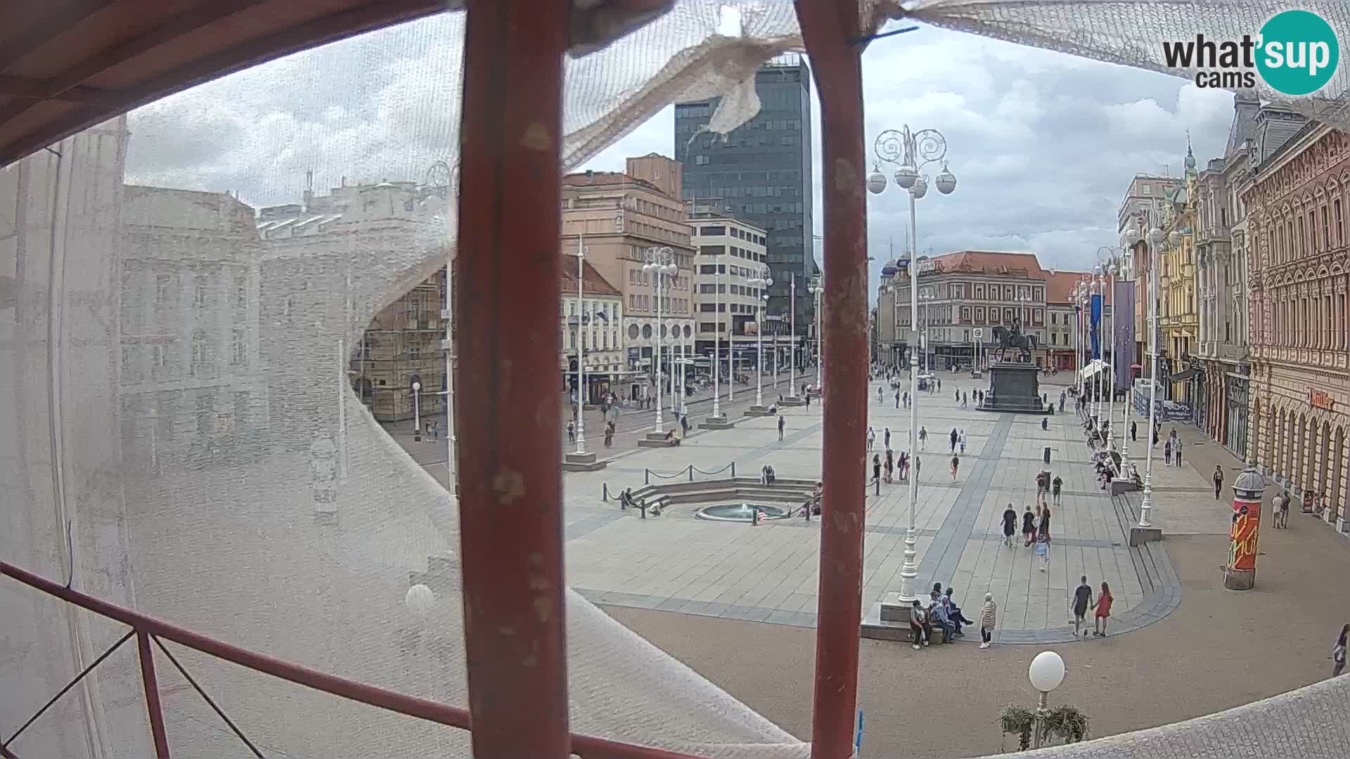 Zagreb camera en vivo plaza Bana Jelačić