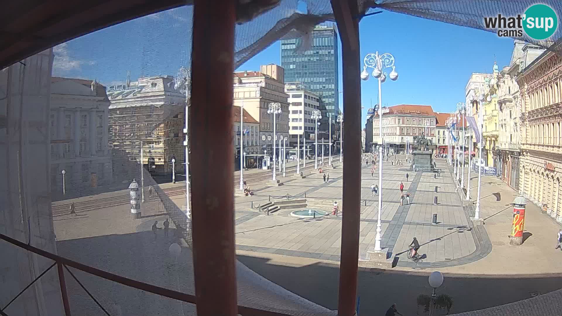 Zagreb Live Webcam Platz Bana Jelačić