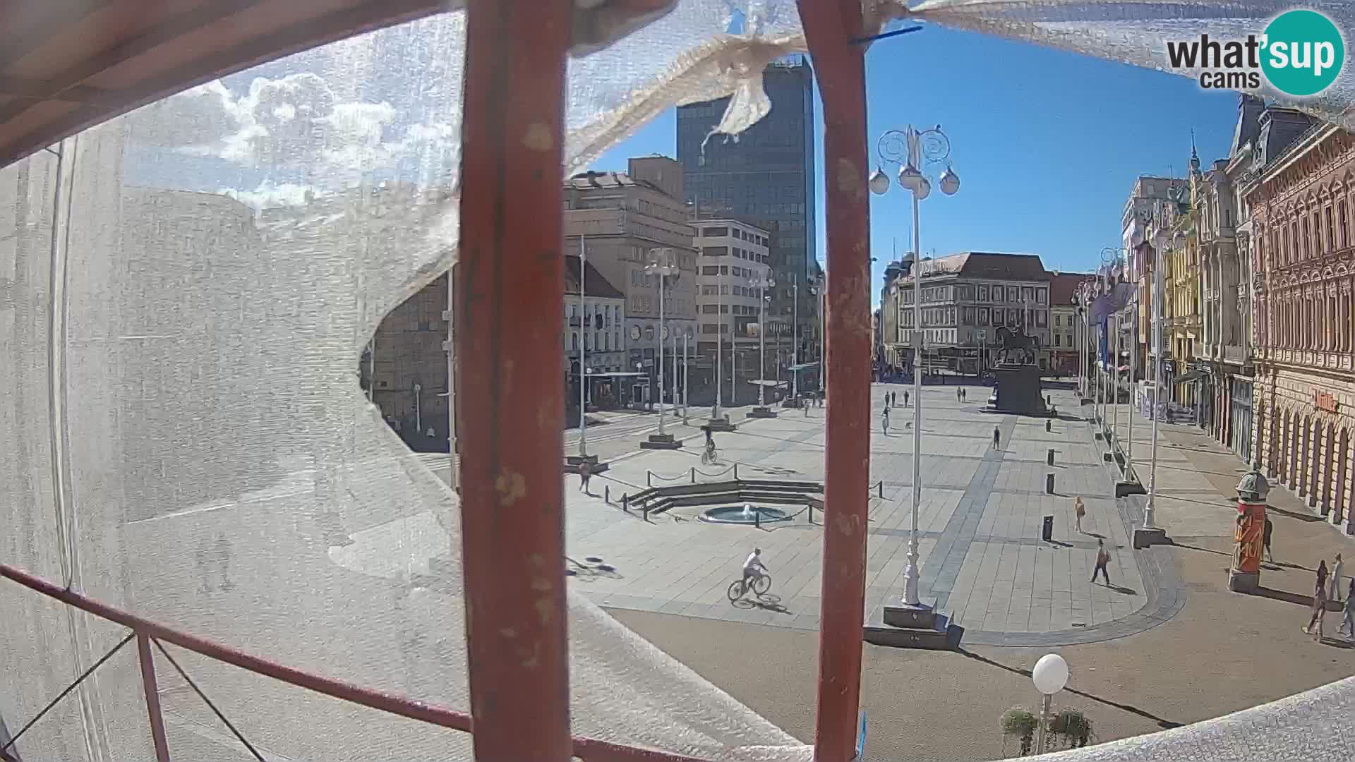 Zagreb Live Webcam Platz Bana Jelačić